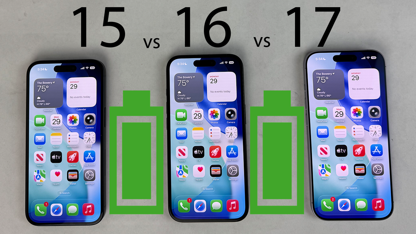 iPhone 17 vs 16 vs 15 Battery Life DRAIN Test