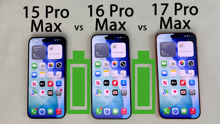 iPhone 17 Pro Max vs 16 Pro Max vs 15 Pro Max Battery Life DRAIN Test